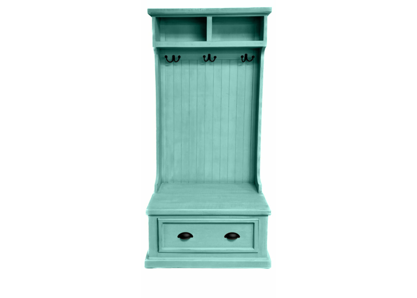 Rustic Solid wood hall tree