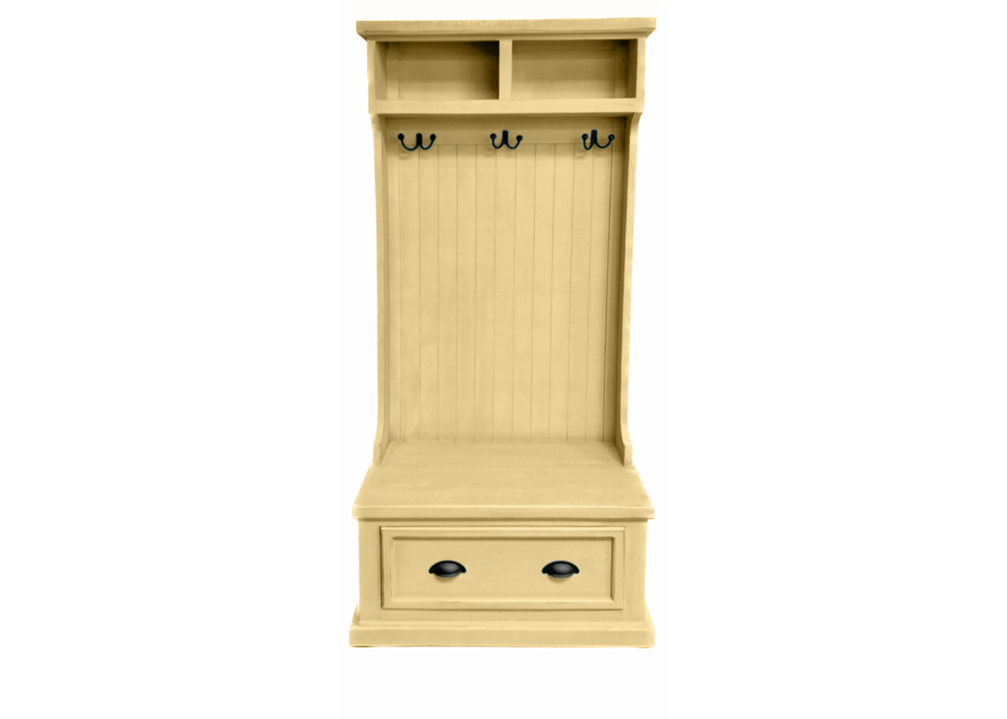 Rustic Solid wood hall tree