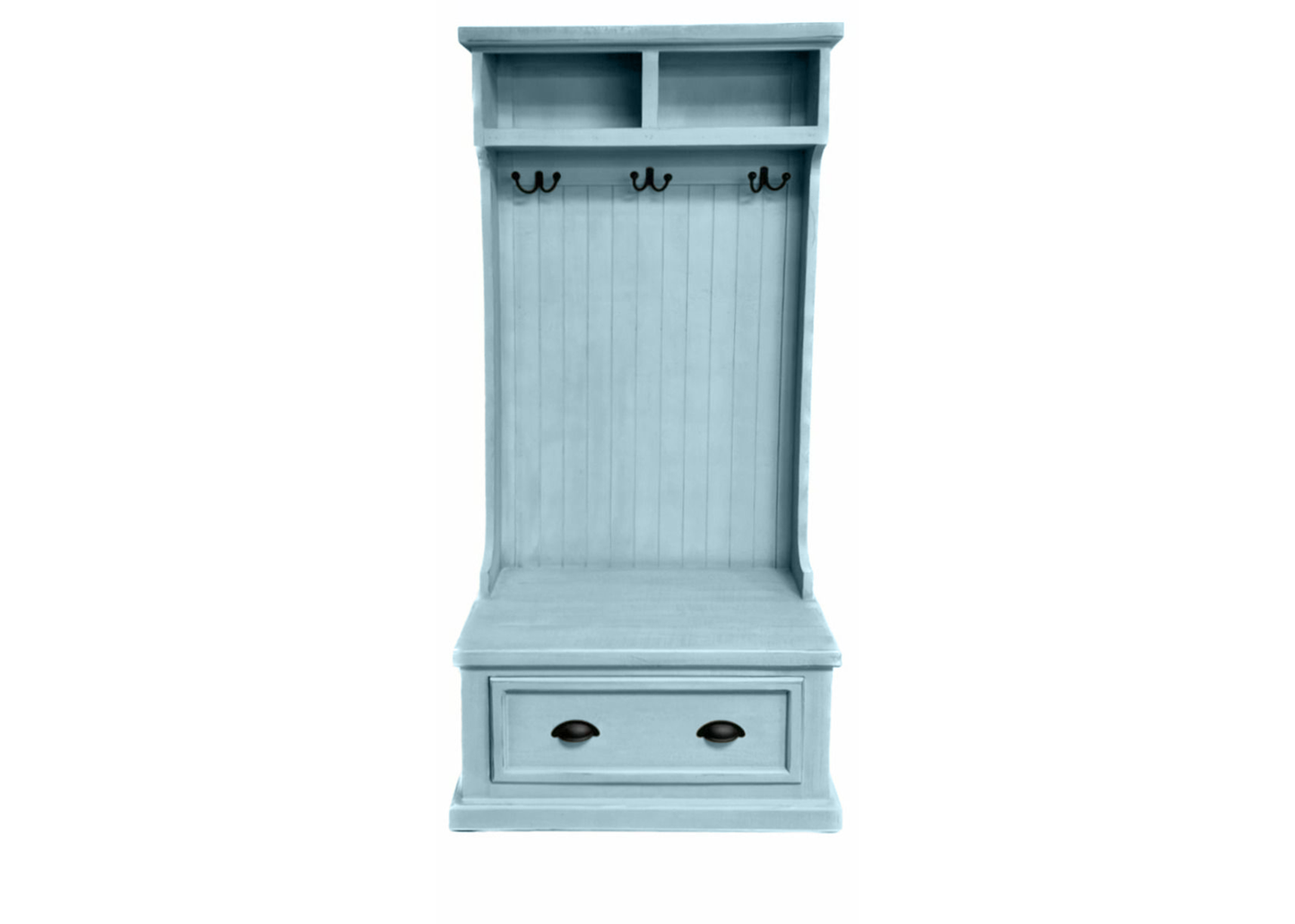 Rustic Solid wood hall tree