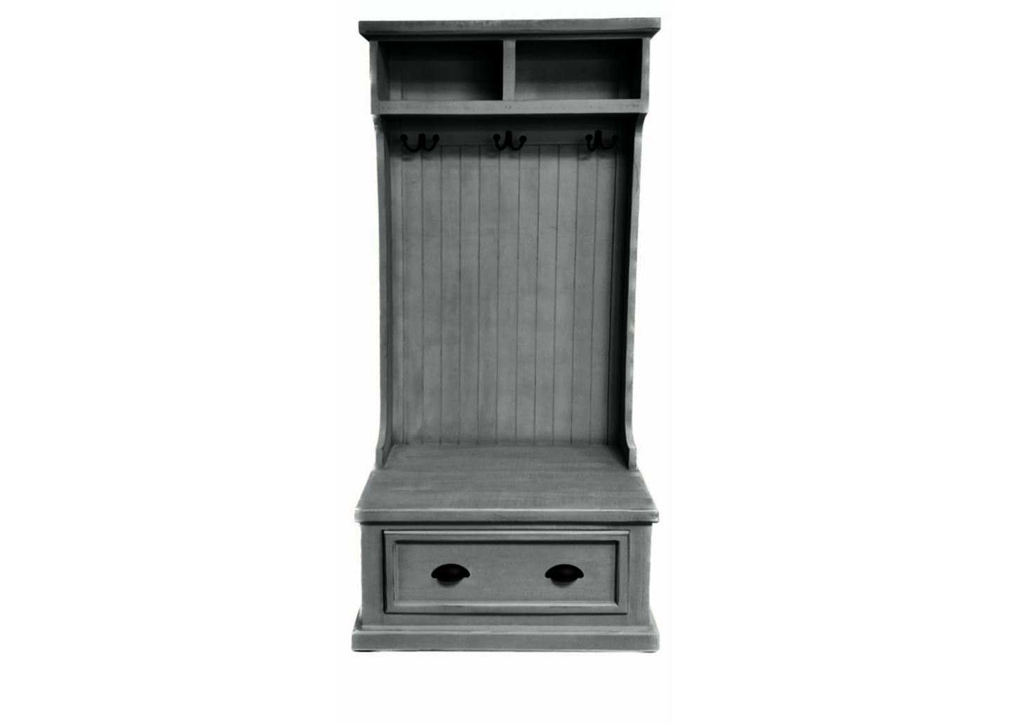 Rustic Solid wood hall tree