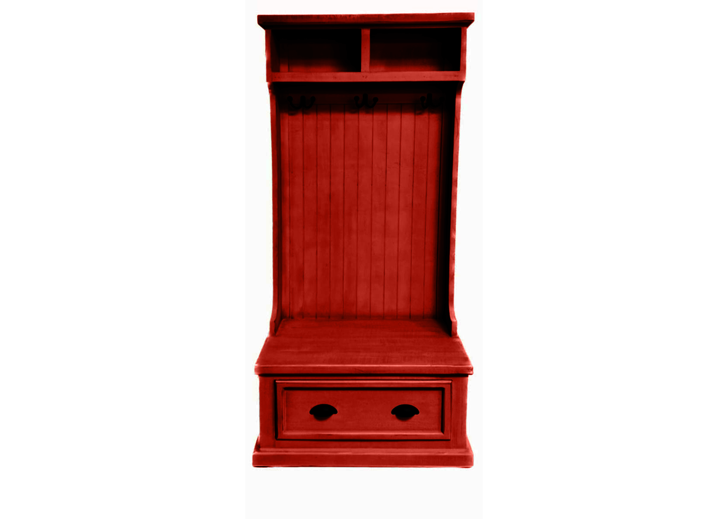 Rustic Solid wood hall tree