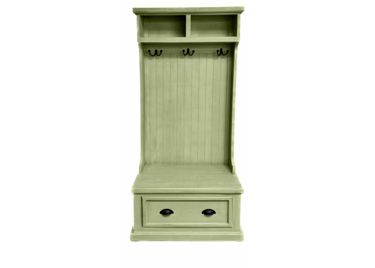 Rustic Solid wood hall tree