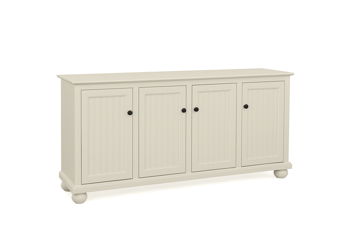 70" Coastal Solid Wood Sideboard Buffet