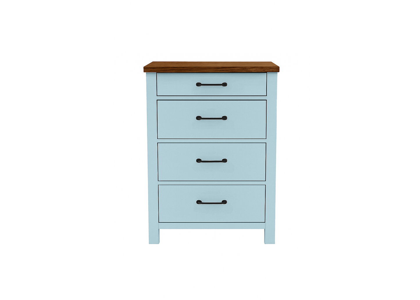 Modern Solid Wood Two Tone File Cabinet