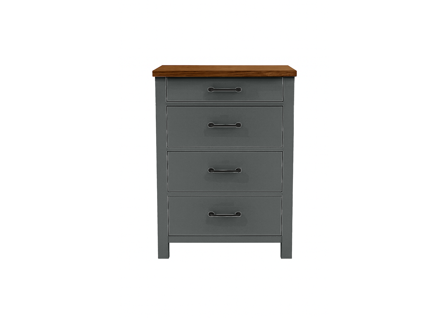 Modern Solid Wood Two Tone File Cabinet