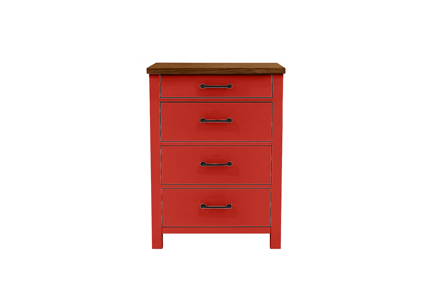 Modern Solid Wood Two Tone File Cabinet