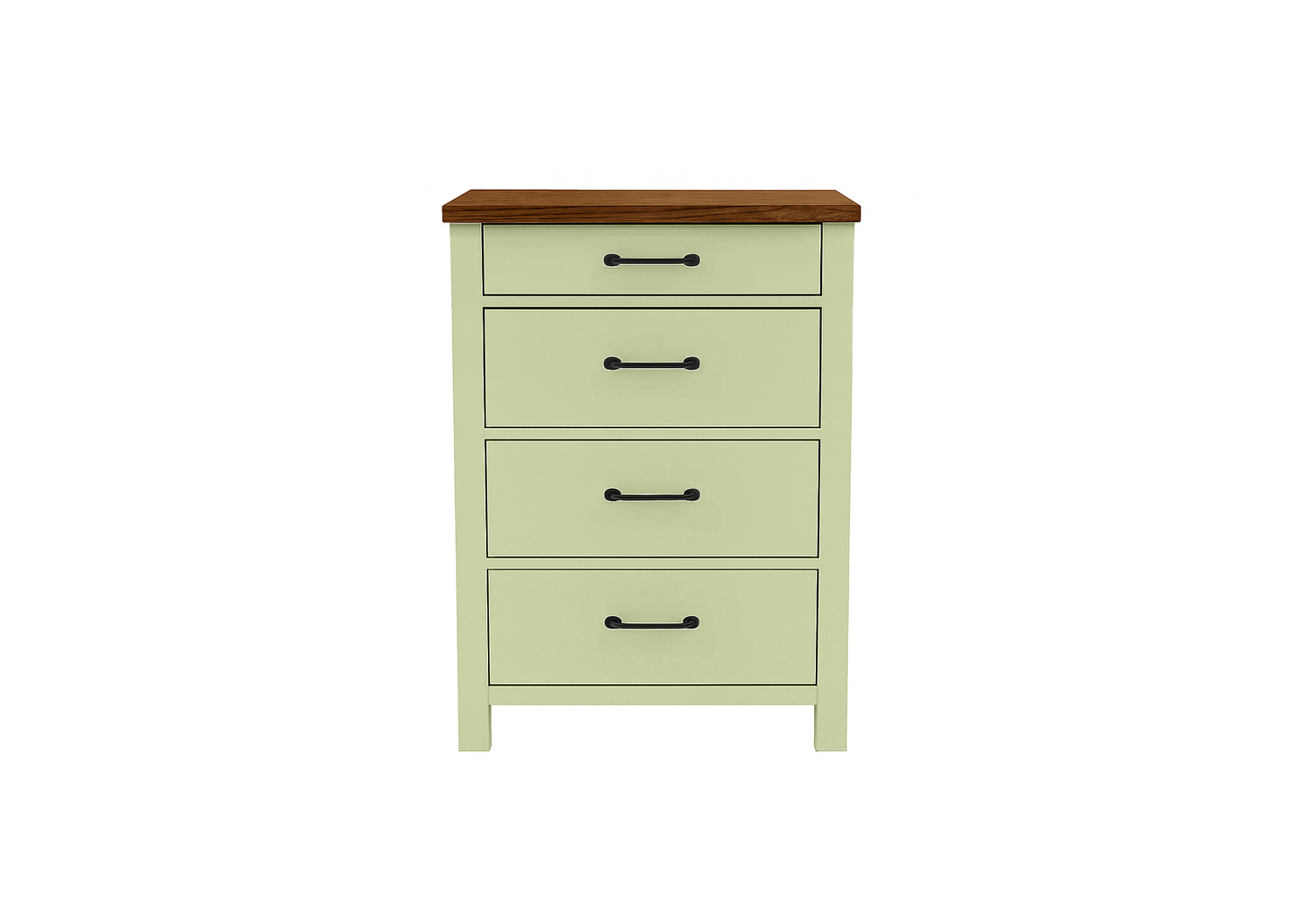 Modern Solid Wood Two Tone File Cabinet