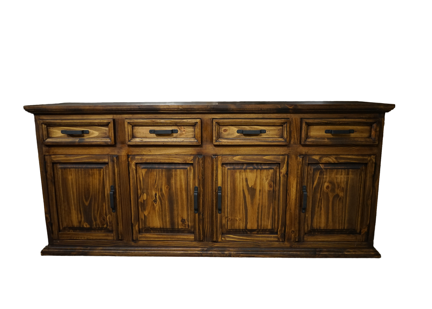 77" Sierra Rustic Solid Wood Buffet eagle furniture dark front