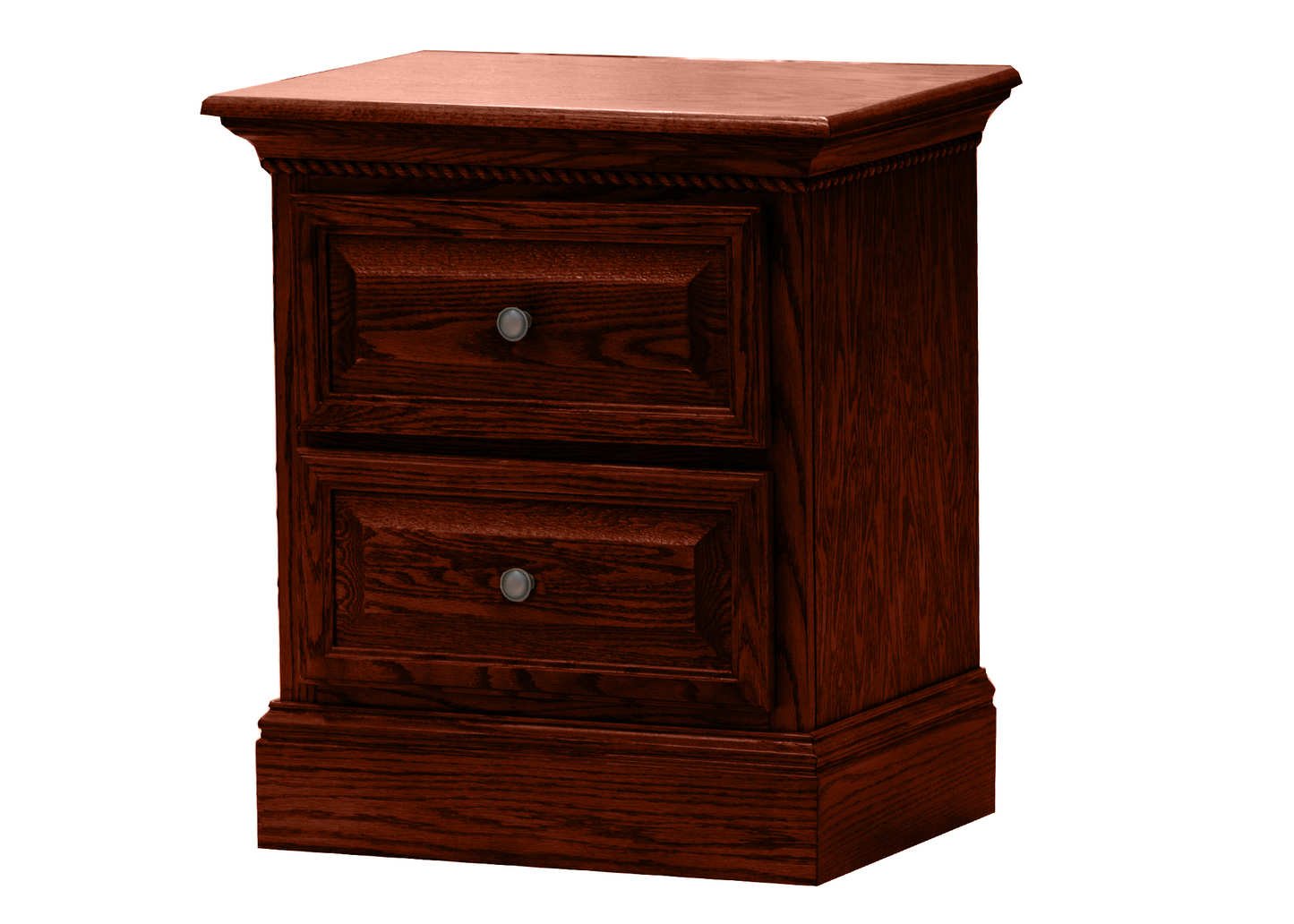Premiere Solid Oak 2-Drawer Night Stand