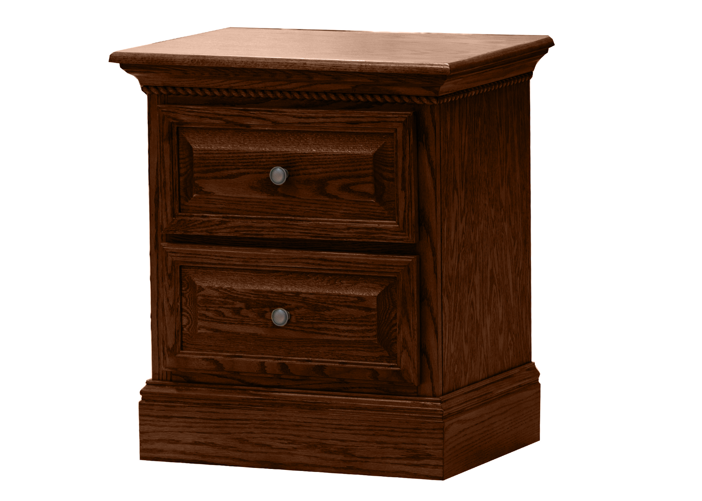 Premiere Solid Oak 2-Drawer Night Stand
