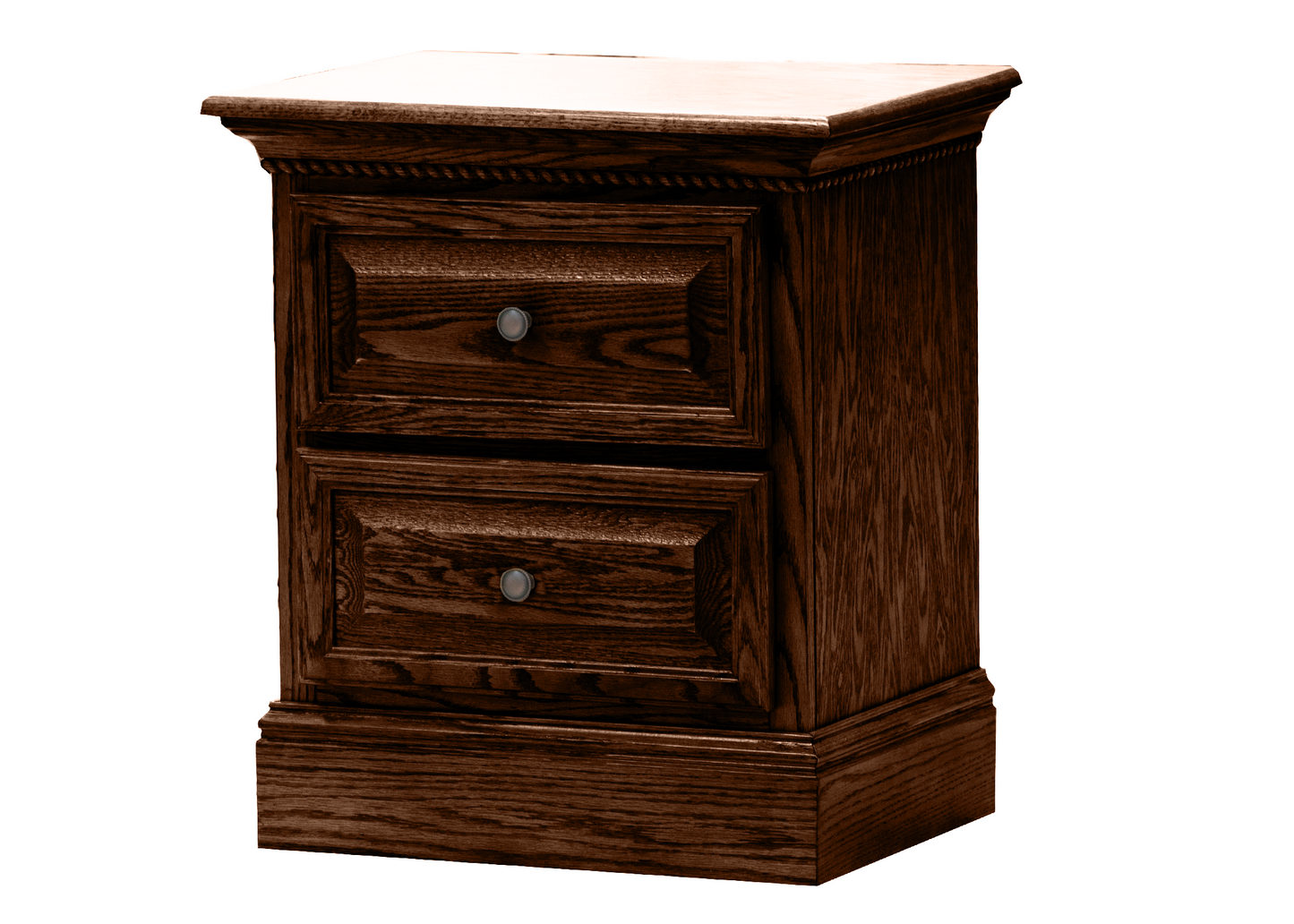 Premiere Solid Oak 2-Drawer Night Stand
