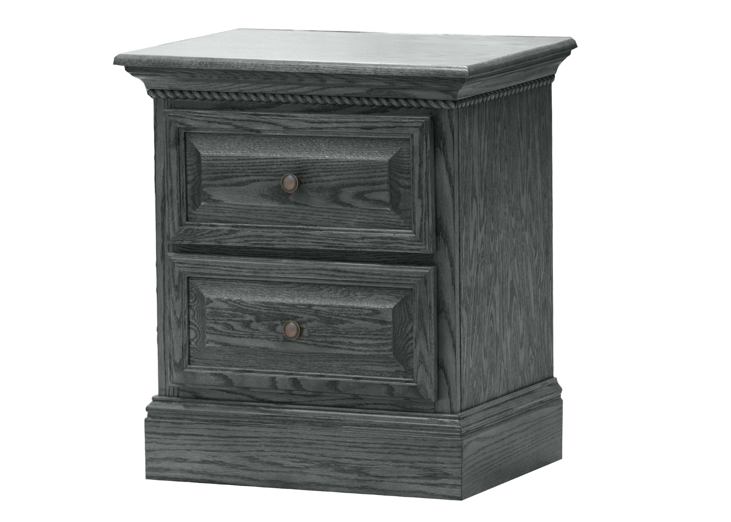 Premiere Solid Oak 2-Drawer Night Stand