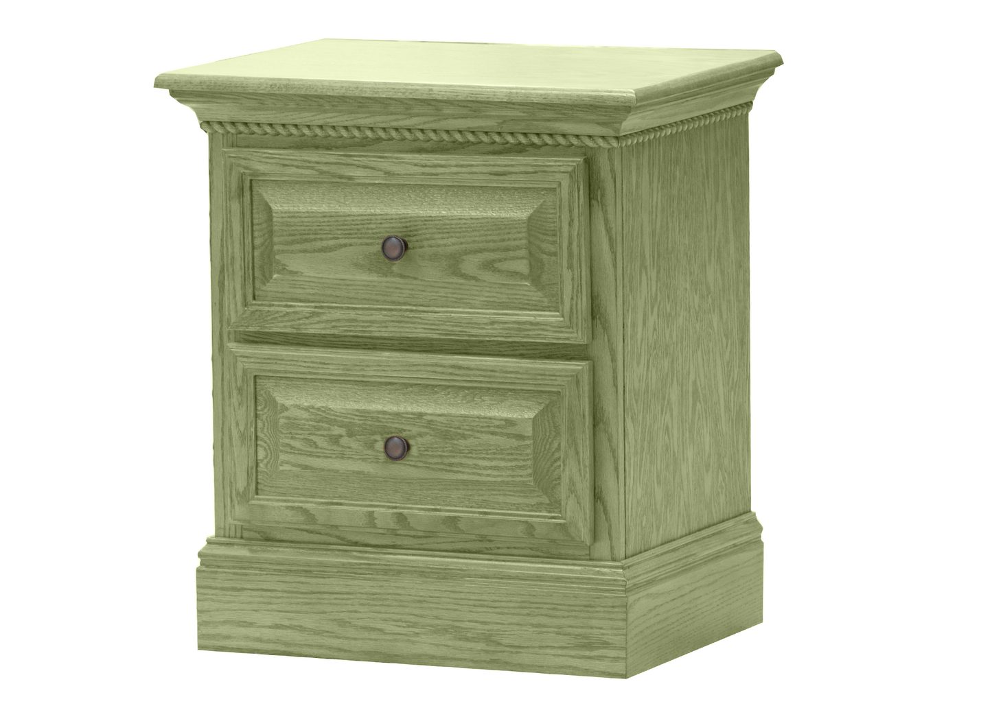 Premiere Solid Oak 2-Drawer Night Stand