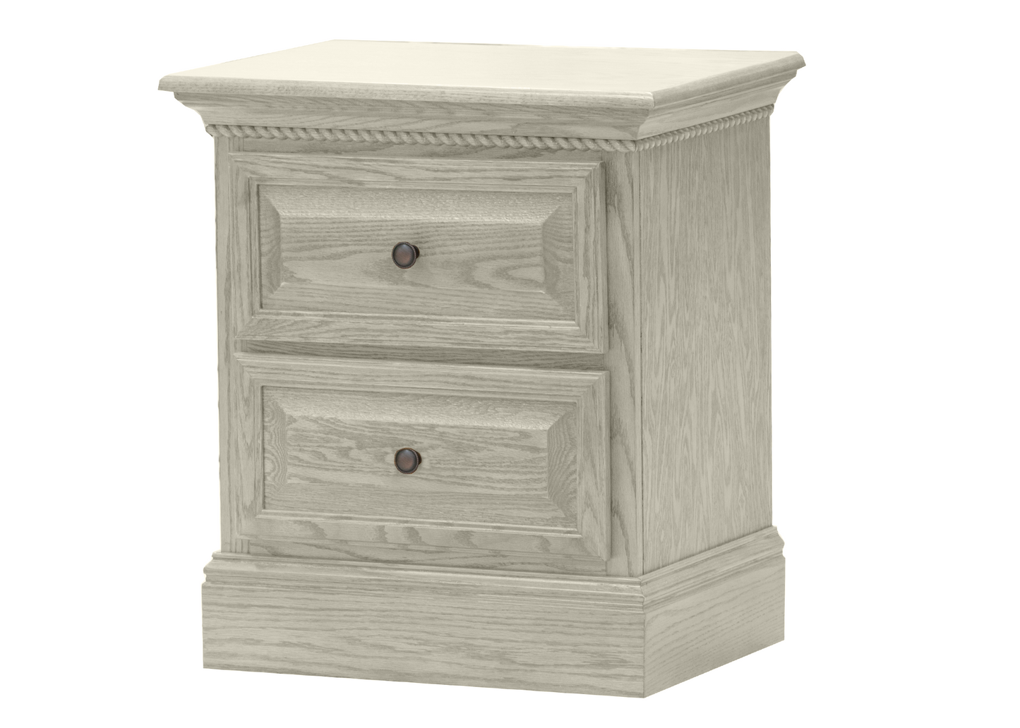 Premiere Solid Oak 2-Drawer Night Stand