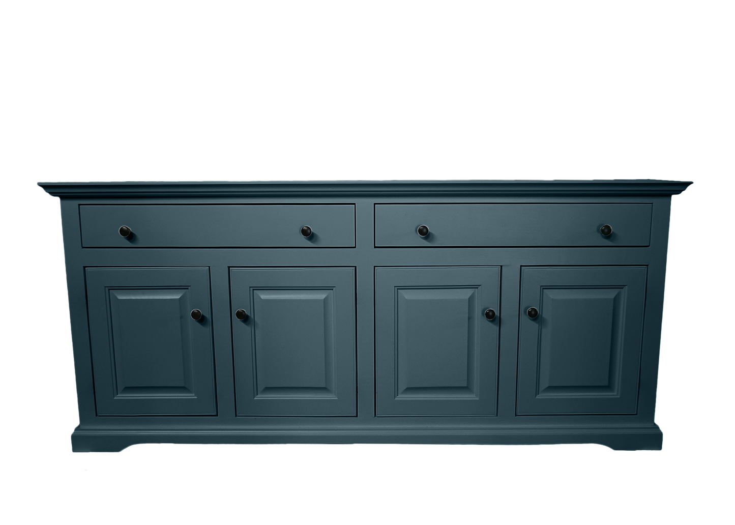 80" Traditional Solid Wood Sideboard Buffet eagle furniture blue front