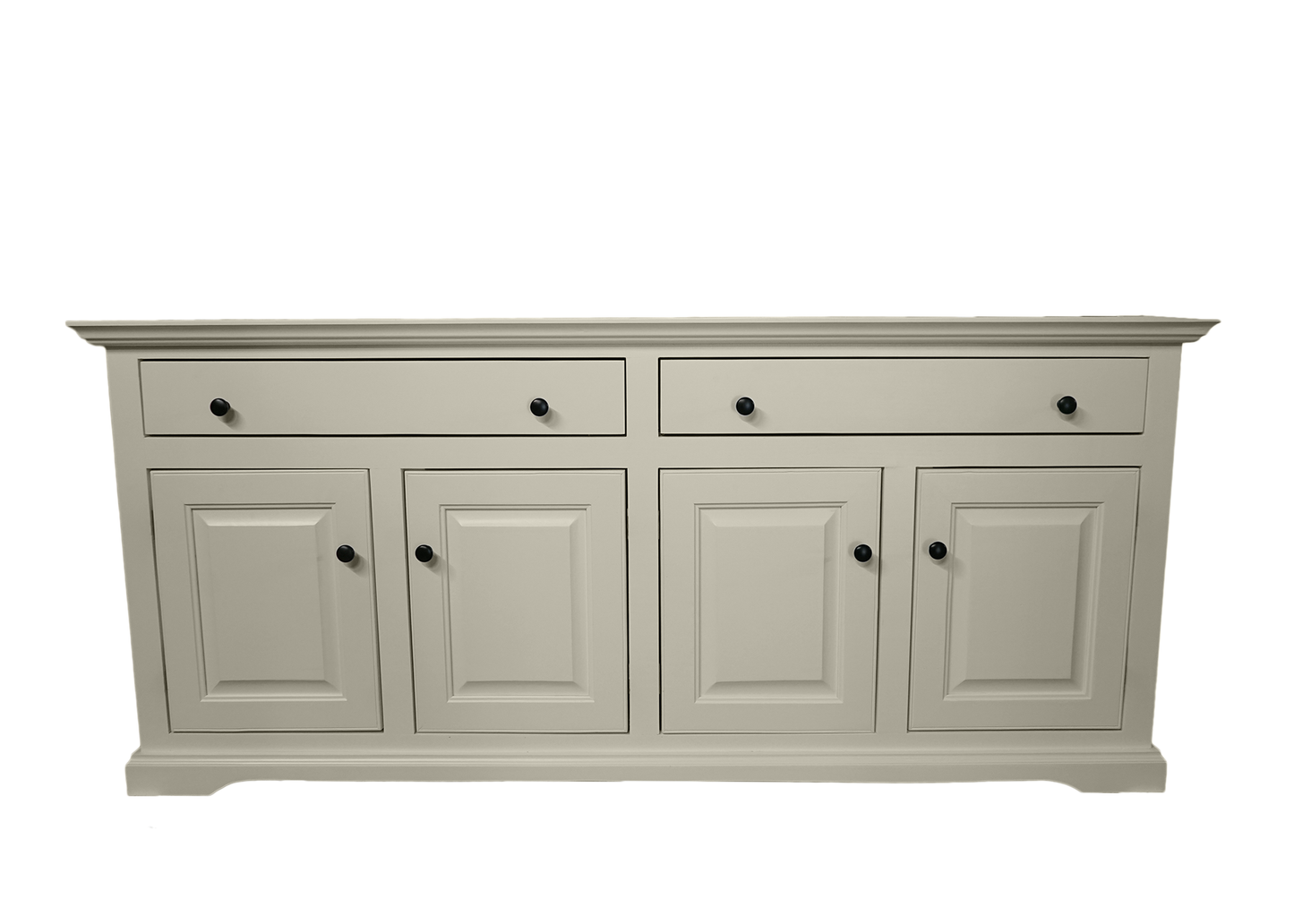 80" Traditional Solid Wood Sideboard Buffet eagle furniture soft white front