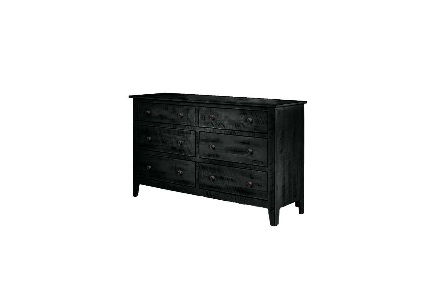 Farmhouse Solid Wood 6 Drawer Dresser