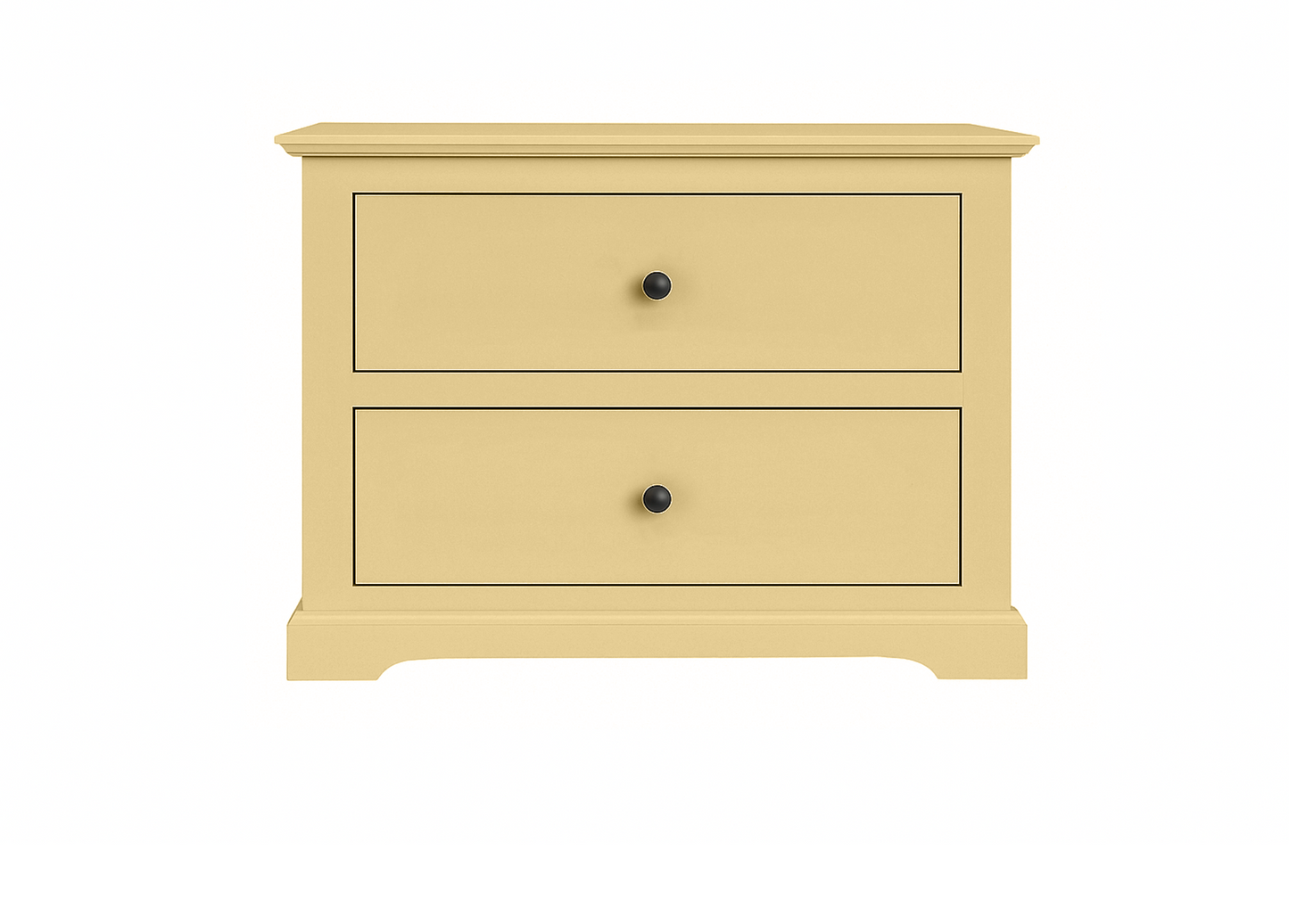 Savannah Traditional Solid Wood 2-Drawer Nightstand
