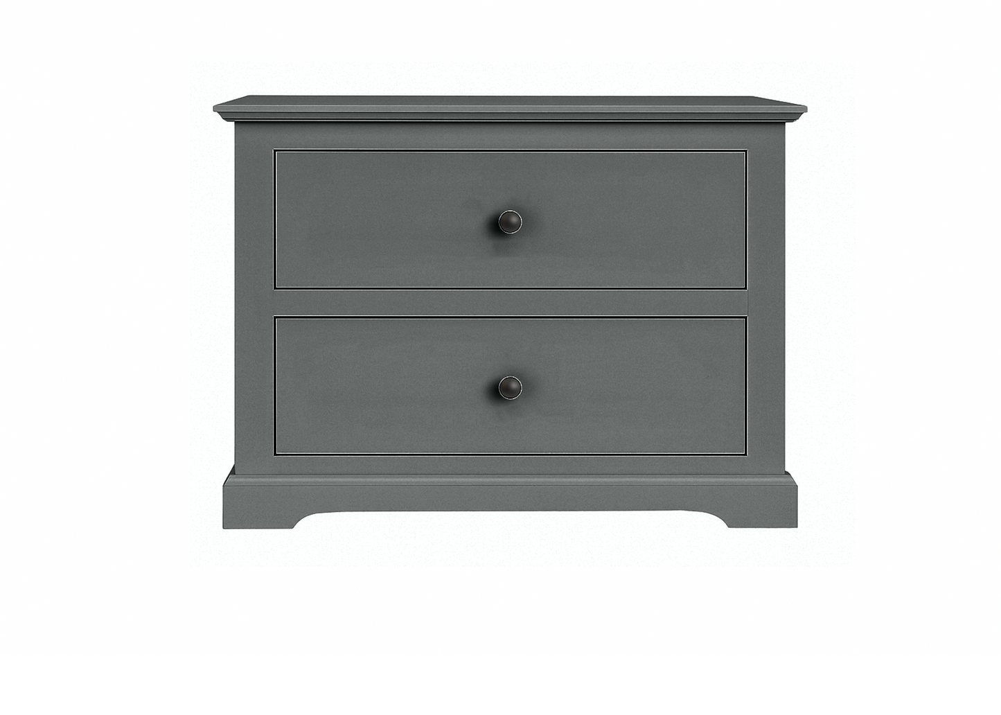 Savannah Traditional Solid Wood 2-Drawer Nightstand