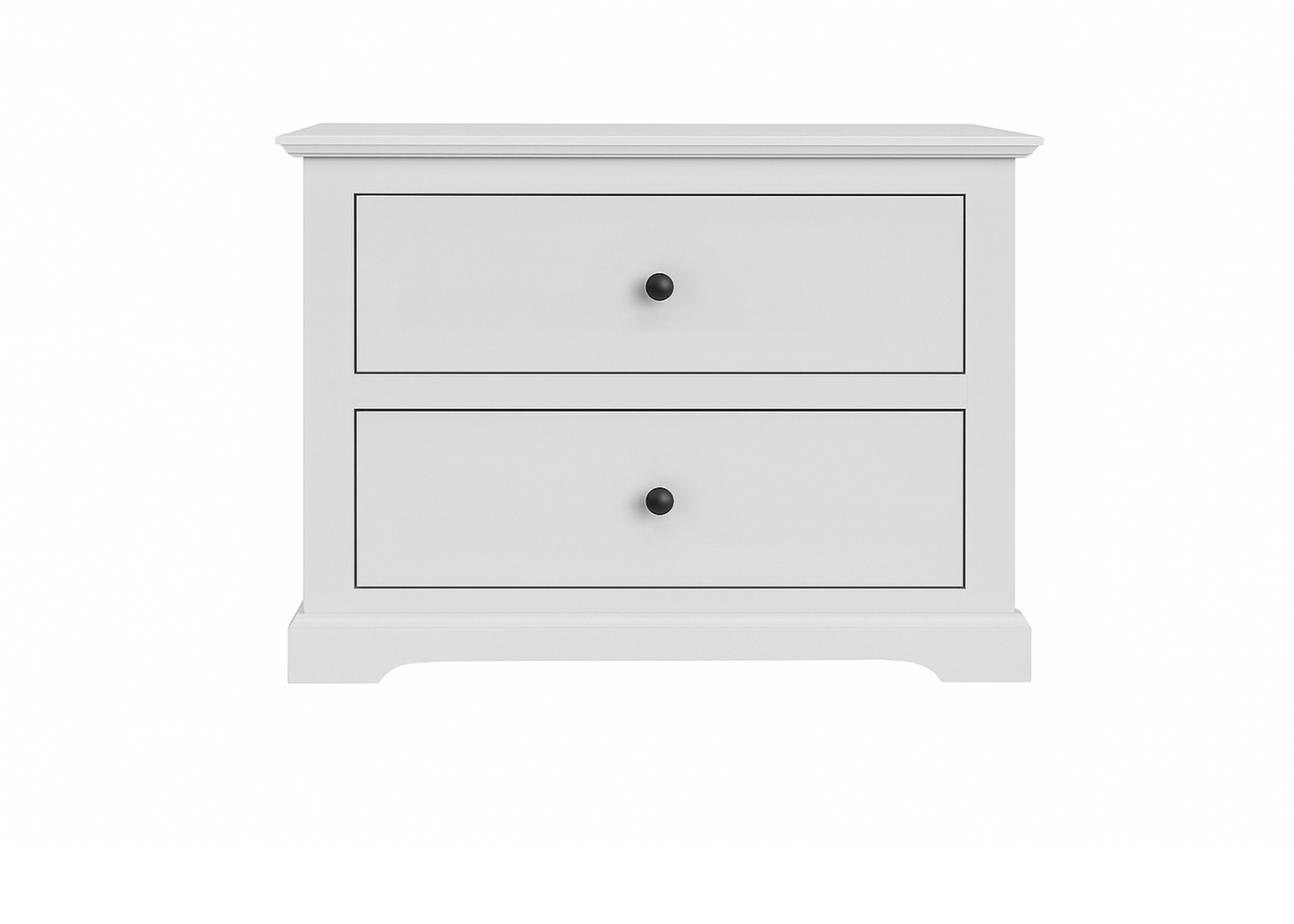 Savannah Traditional Solid Wood 2-Drawer Nightstand