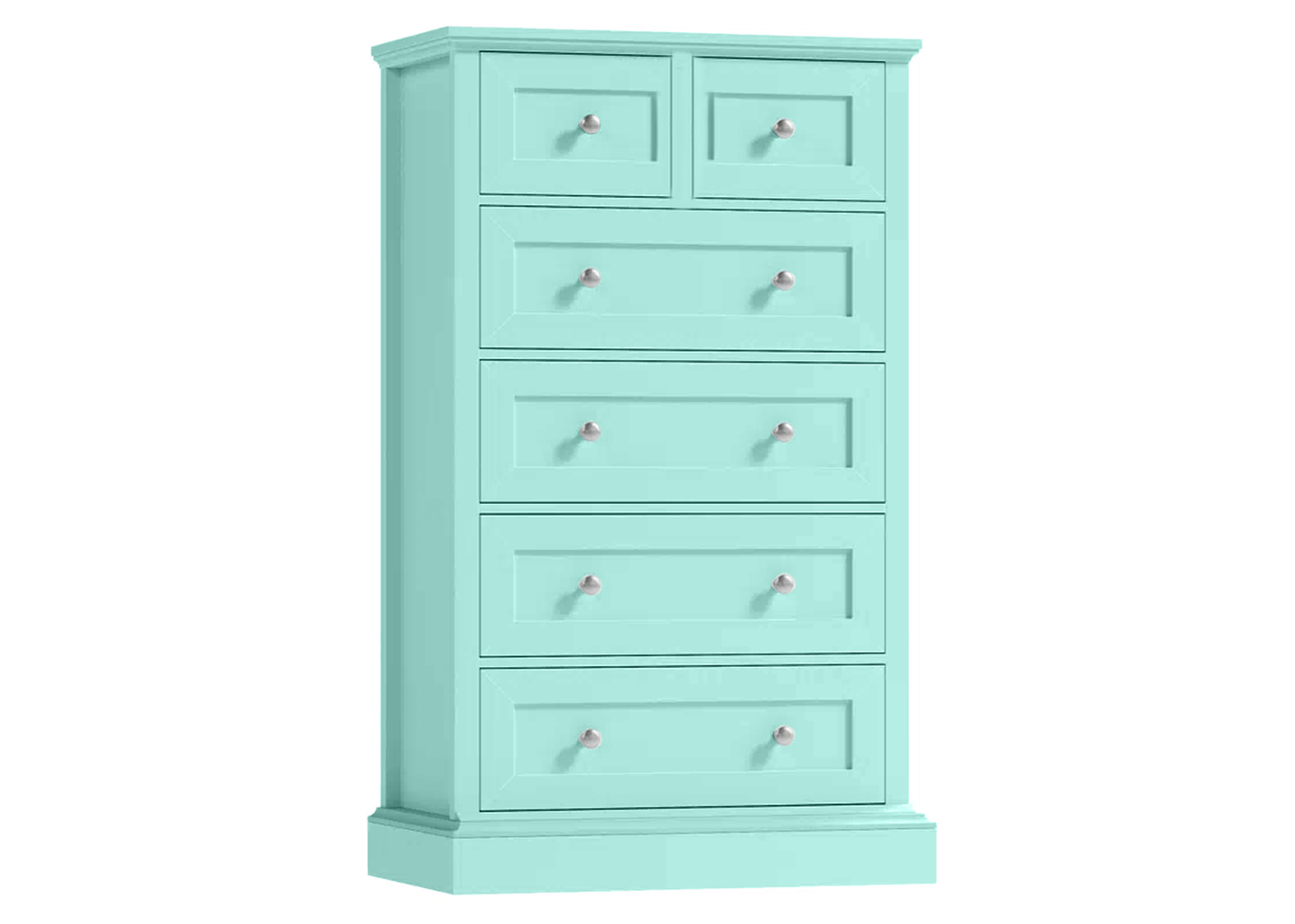 Modern Solid Wood 6 Drawer Dresser