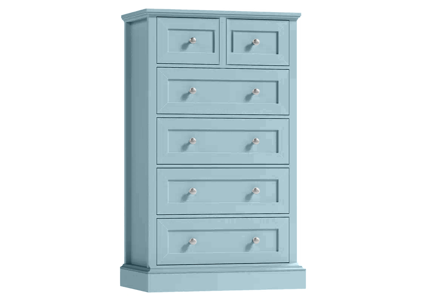 Modern Solid Wood 6 Drawer Dresser