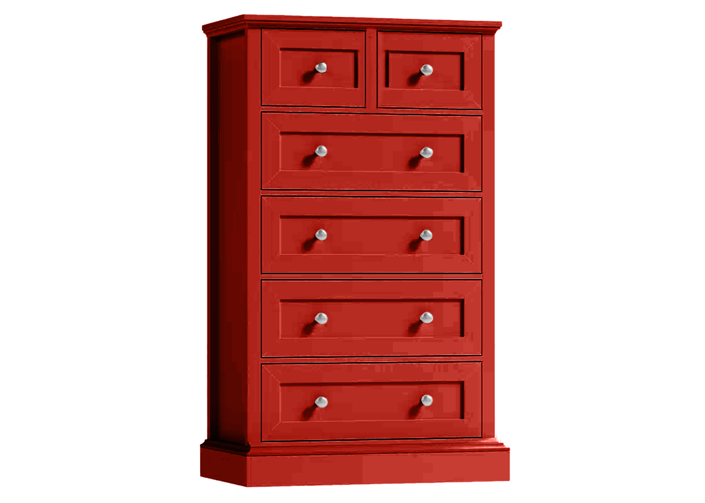 Modern Solid Wood 6 Drawer Dresser