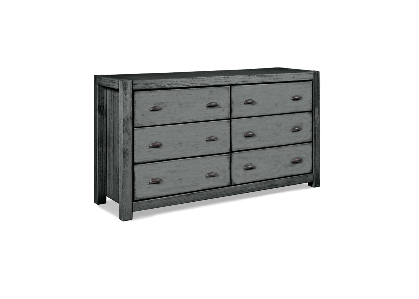 Modern Farmhouse Solid Wood 6-Drawer Dresser