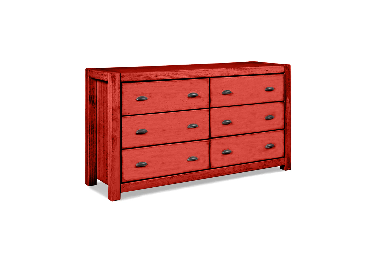 Modern Farmhouse Solid Wood 6-Drawer Dresser