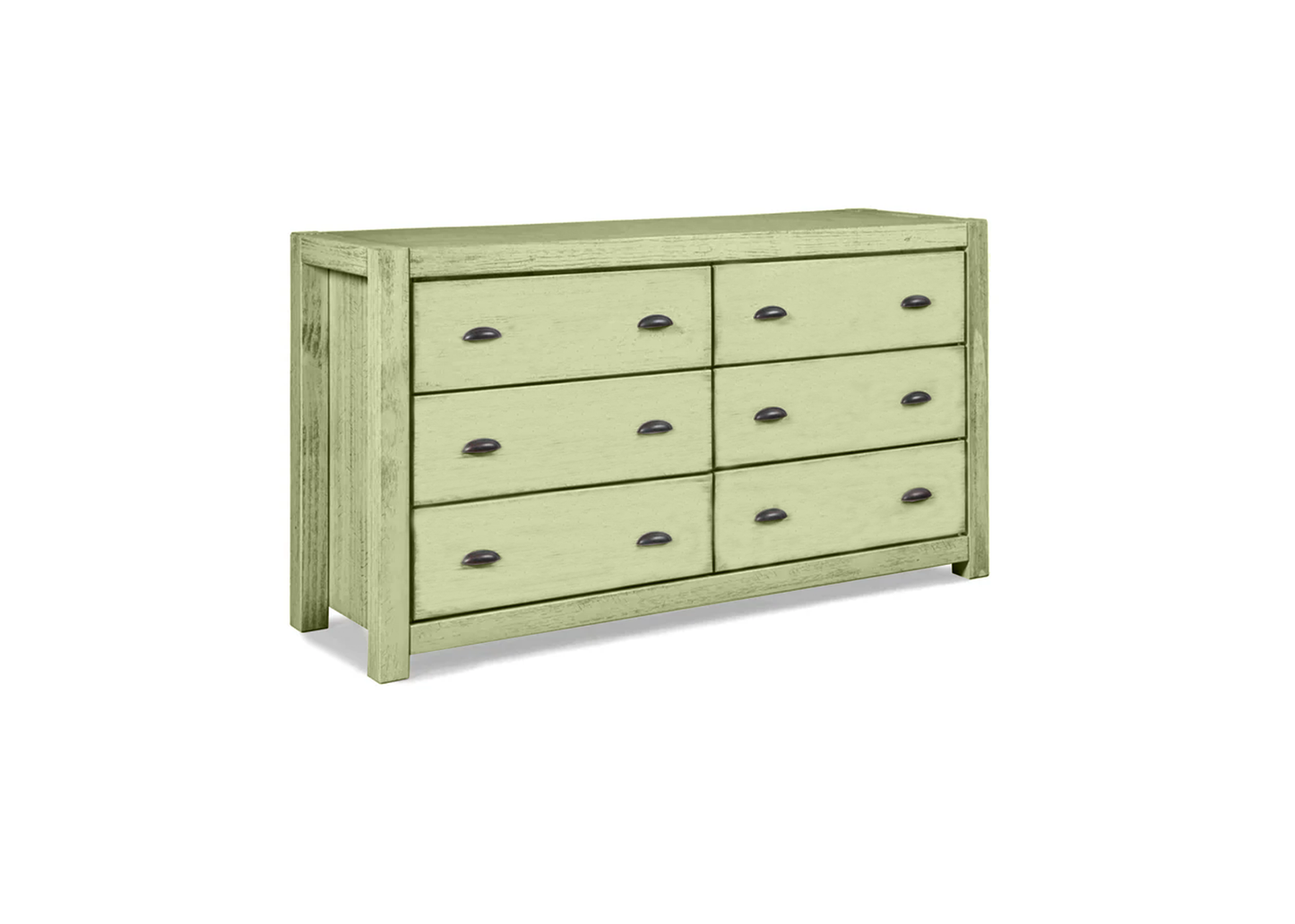 Modern Farmhouse Solid Wood 6-Drawer Dresser