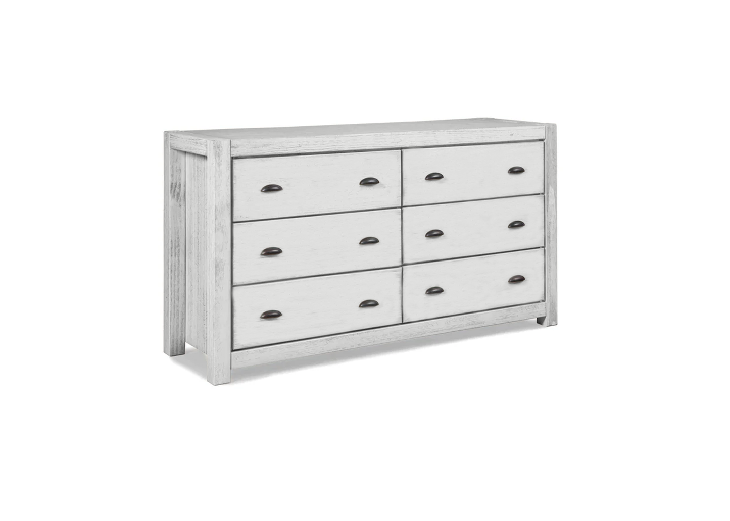 Modern Farmhouse Solid Wood 6-Drawer Dresser