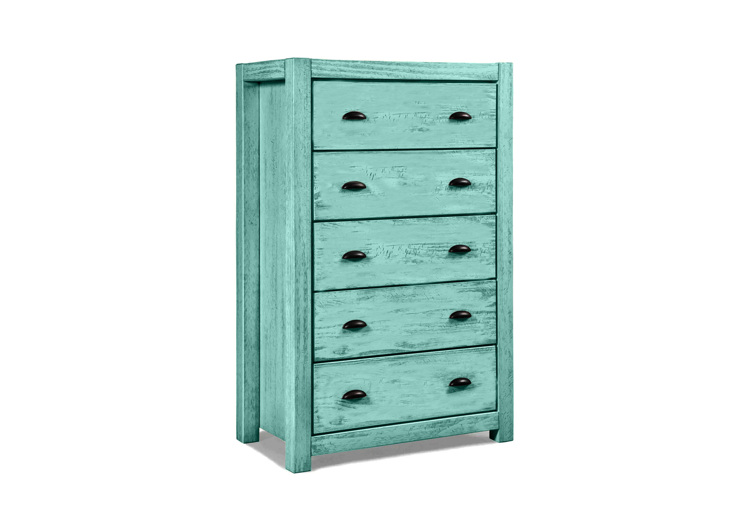 Modern Farmhouse Solid Wood 5 Drawer Chest