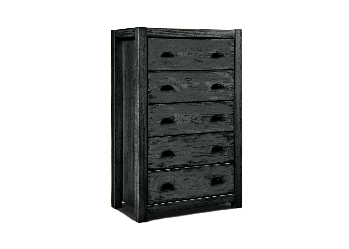 Modern Farmhouse Solid Wood 5 Drawer Chest