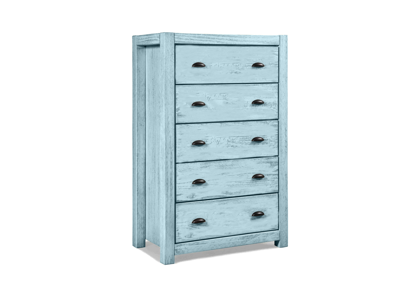 Modern Farmhouse Solid Wood 5 Drawer Chest