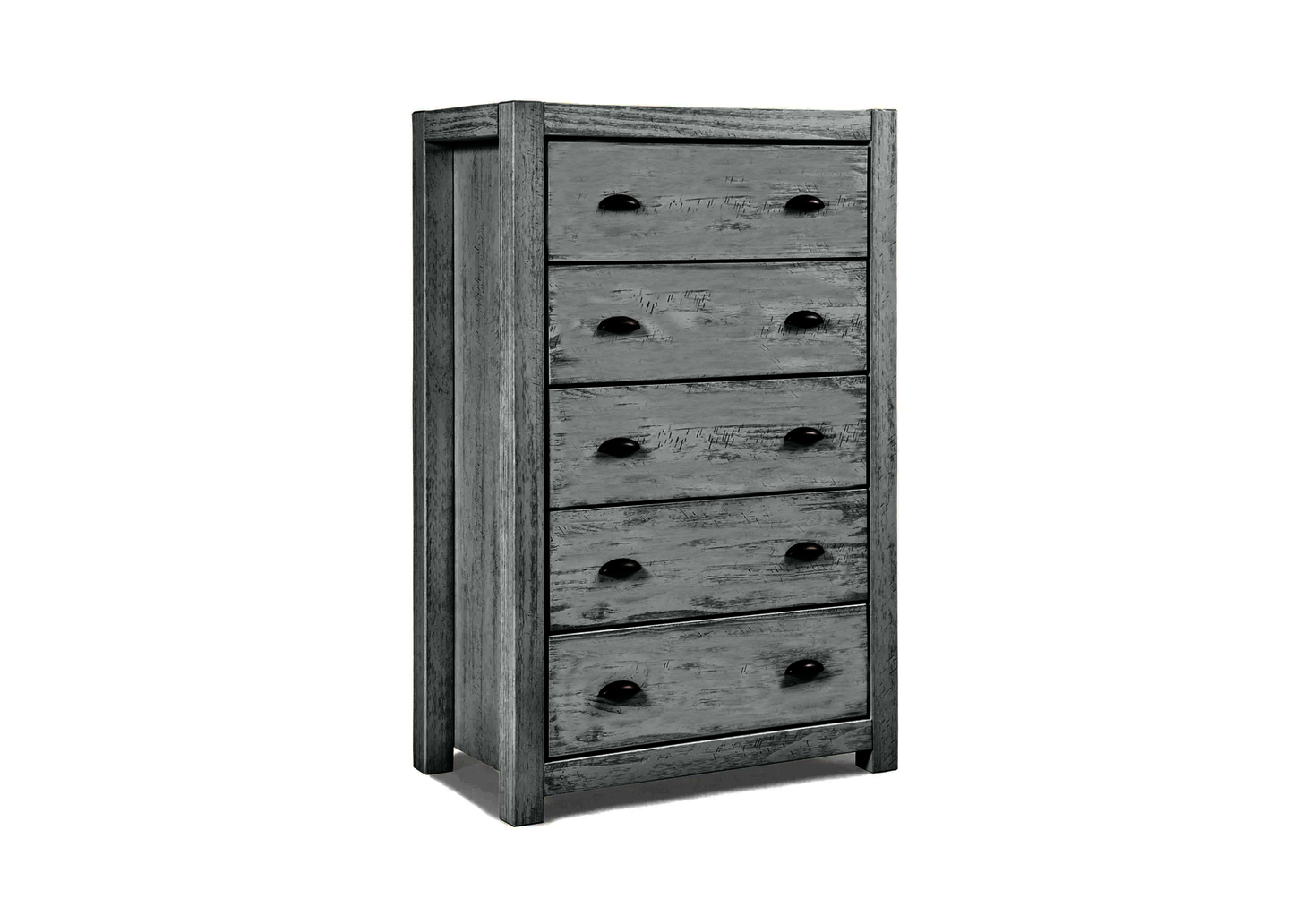 Modern Farmhouse Solid Wood 5 Drawer Chest
