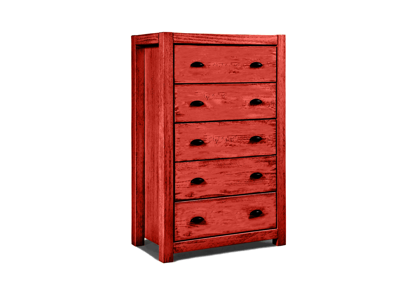 Modern Farmhouse Solid Wood 5 Drawer Chest