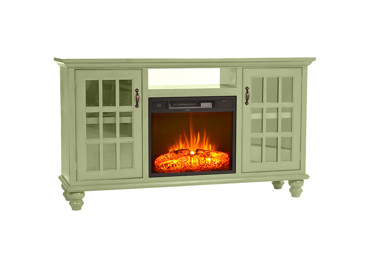Modern Country Solid Wood Fireplace