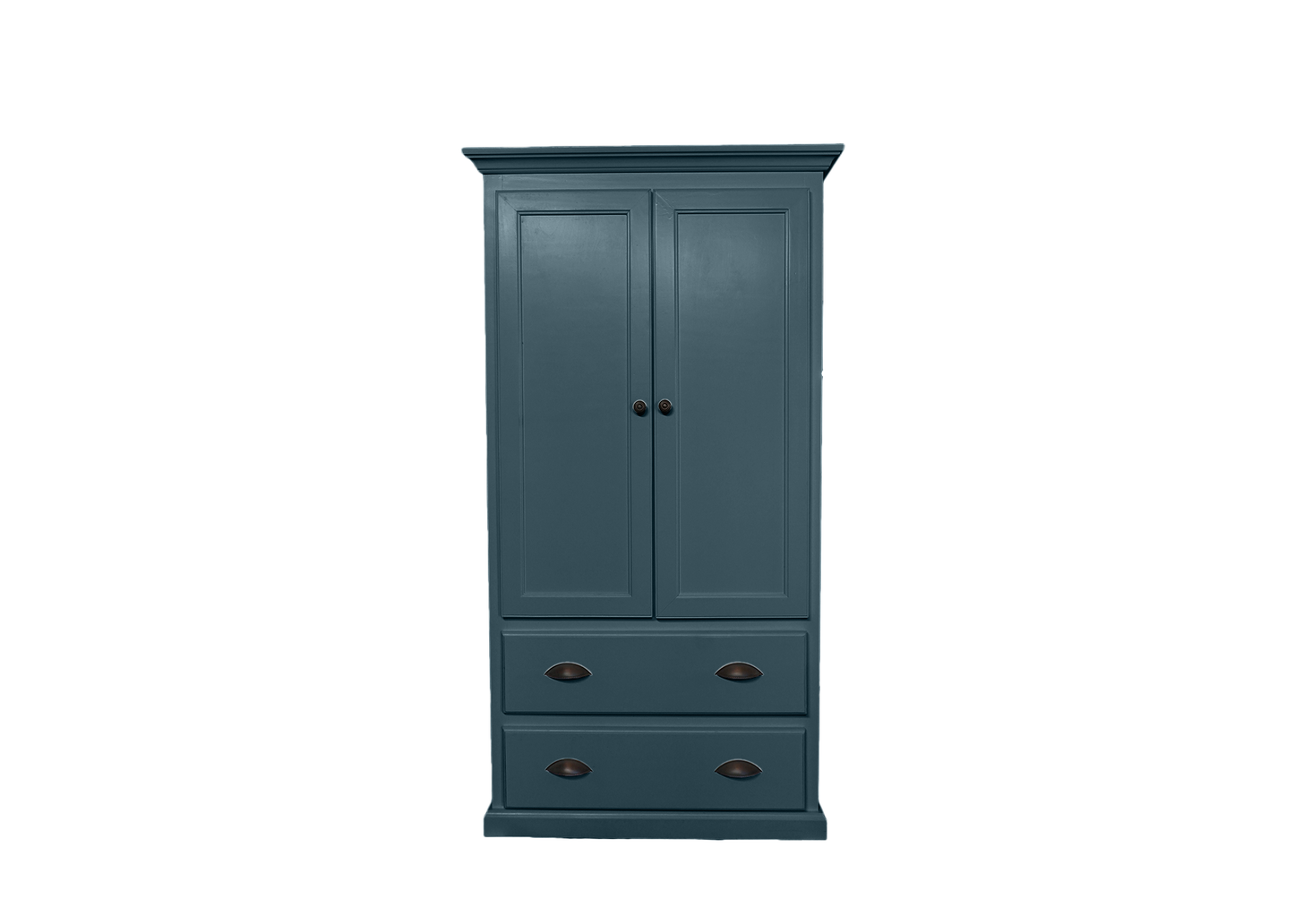 Modern Solid Wood Wardrobe eagle furniture smokey blue front