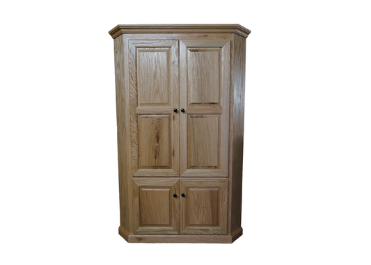 Classic Oak Corner Solid Wood Kitchen Pantry