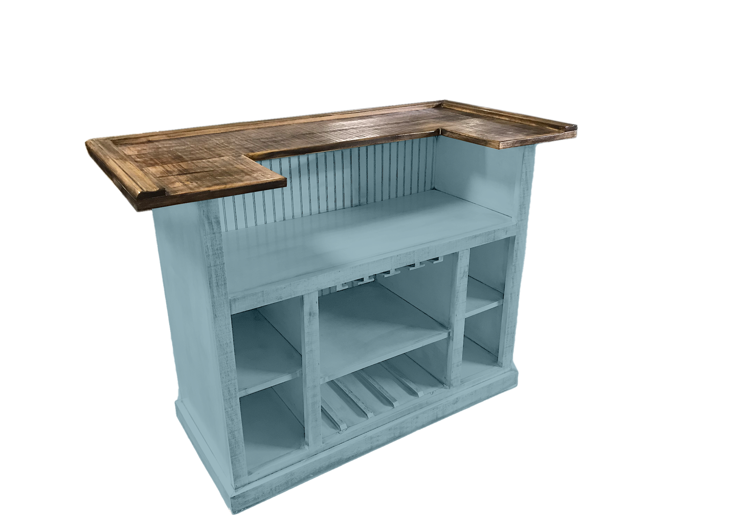 Farmhouse Solid Wood Home Bar