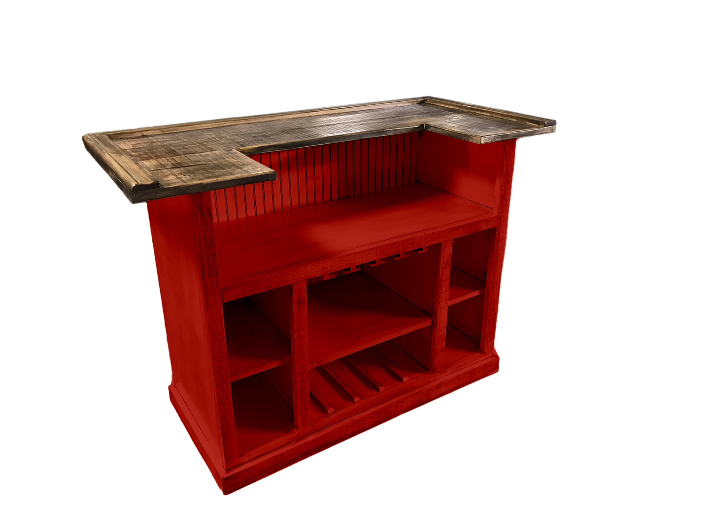 Farmhouse Solid Wood Home Bar