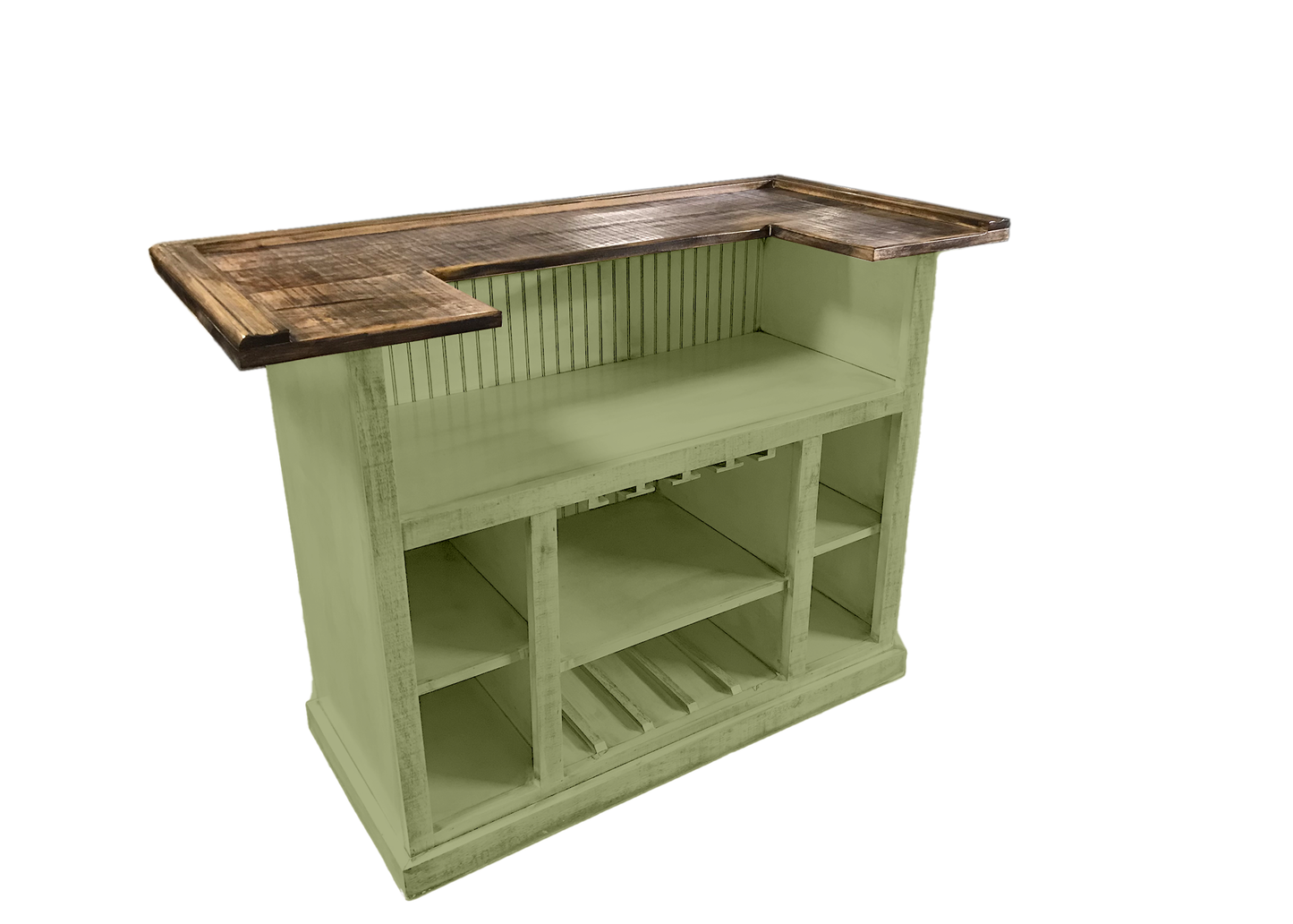 Farmhouse Solid Wood Home Bar