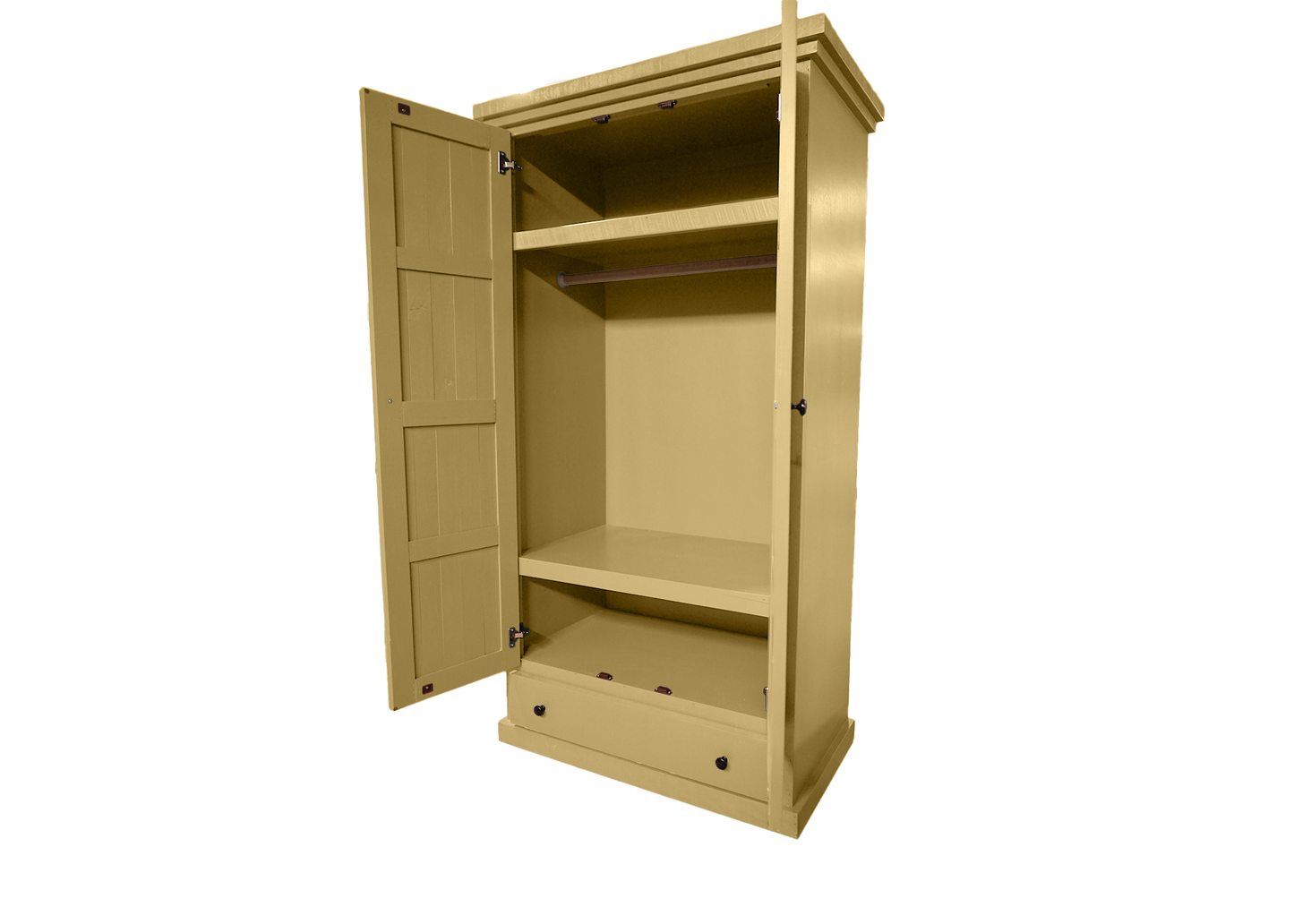 Farmhouse Solid Wood Wardrobe Armoire