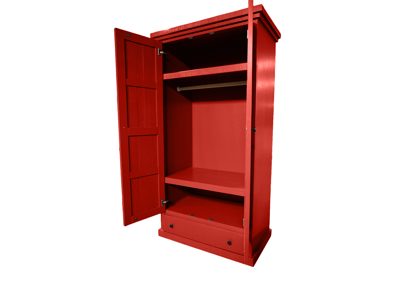 Farmhouse Solid Wood Wardrobe Armoire