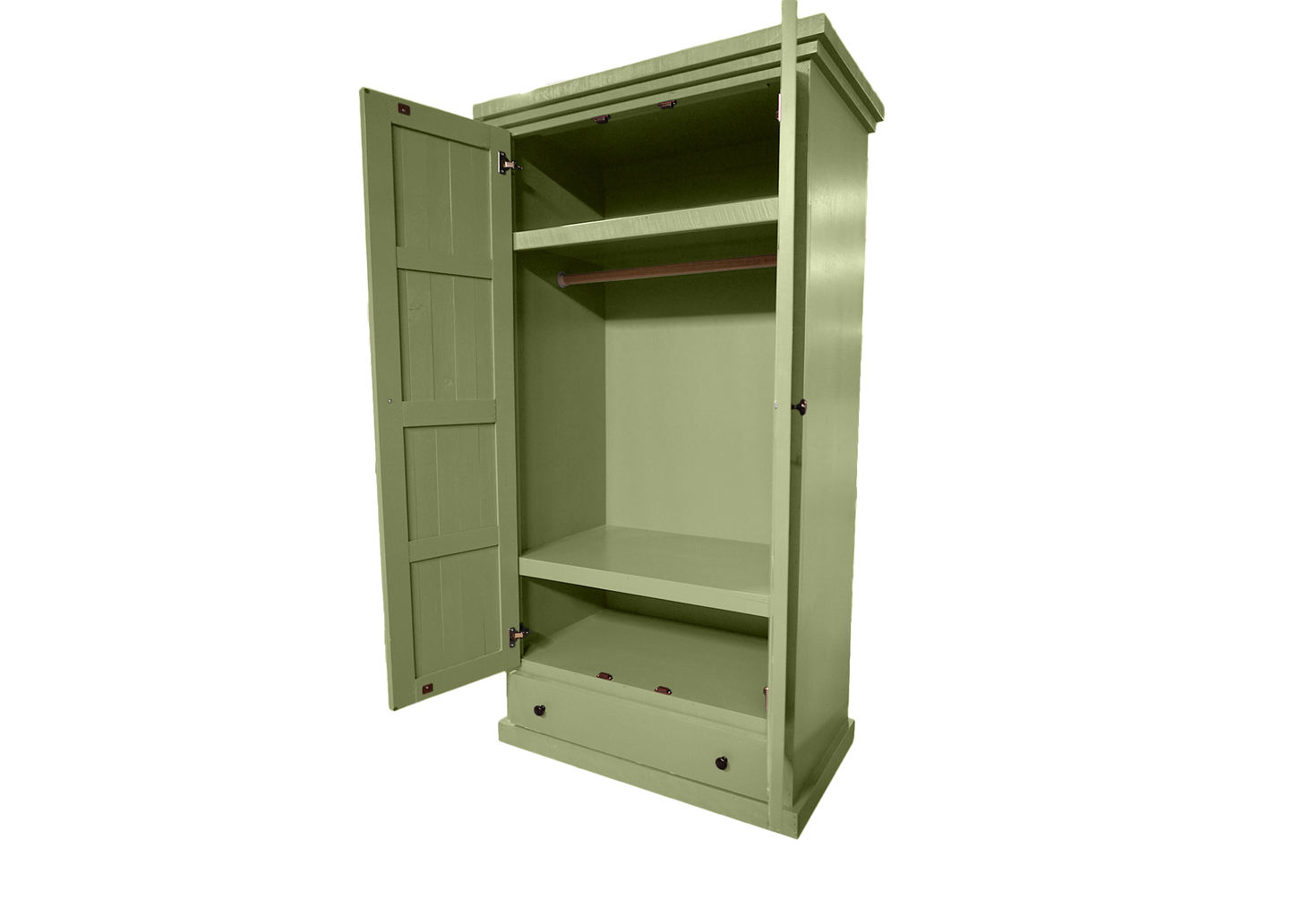 Farmhouse Solid Wood Wardrobe Armoire