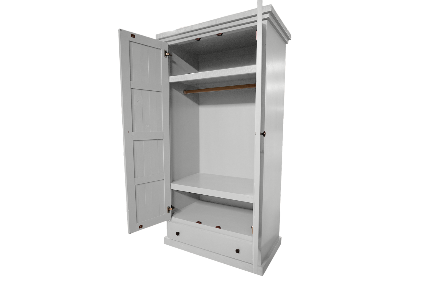 Farmhouse Solid Wood Wardrobe Armoire