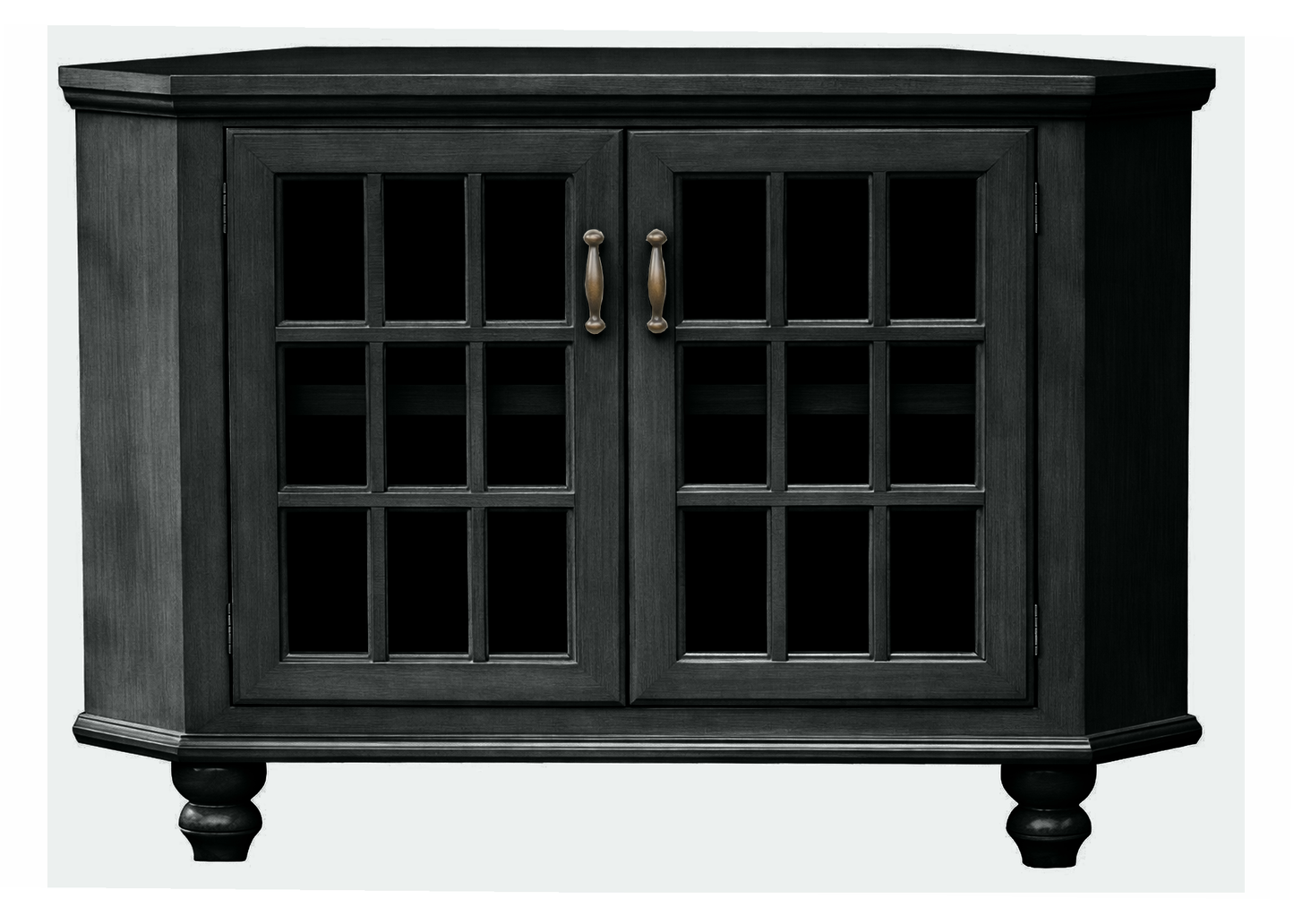 Modern Country 56" Solid Wood Corner TV Console