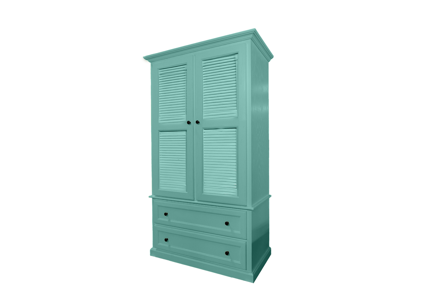 Modern Oak Solid Wood Wardrobe Shutter Style