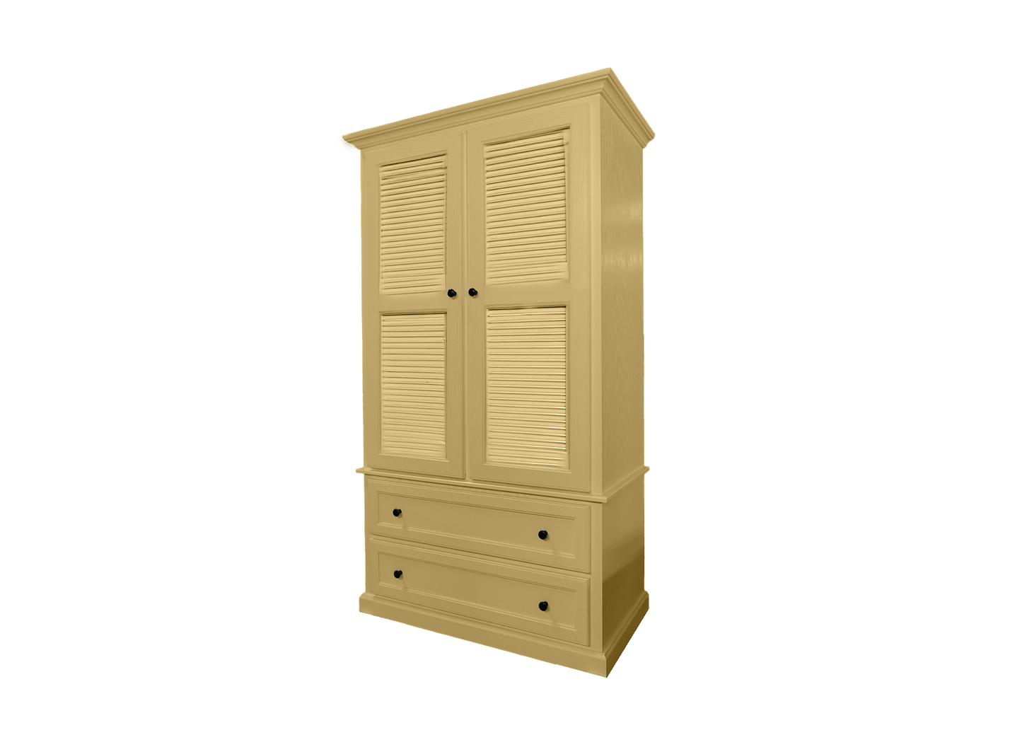 Modern Oak Solid Wood Wardrobe Shutter Style