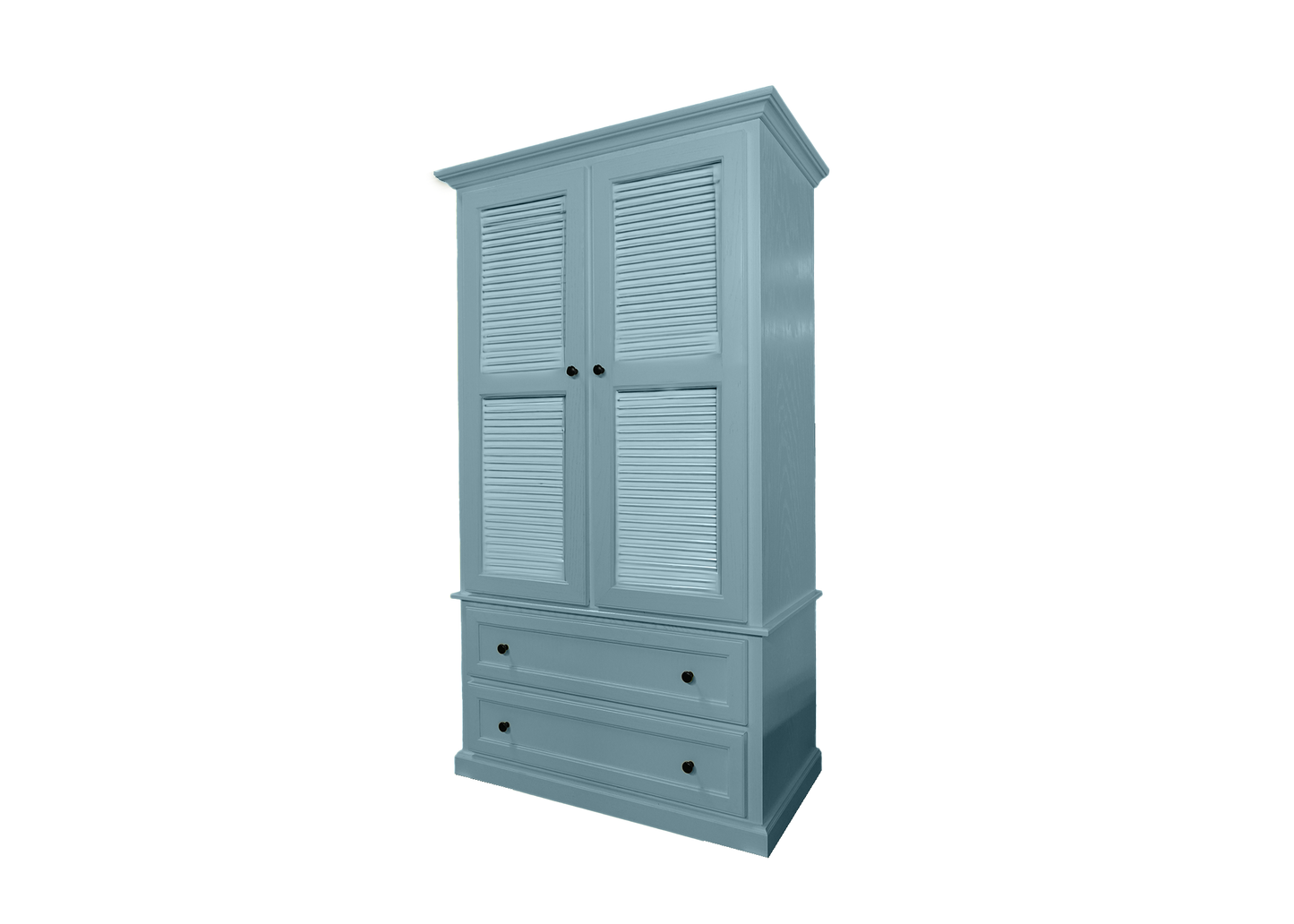 Modern Oak Solid Wood Wardrobe Shutter Style